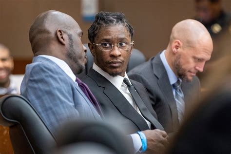 Young Thug mouths message to Mariah the Scientist across trial 